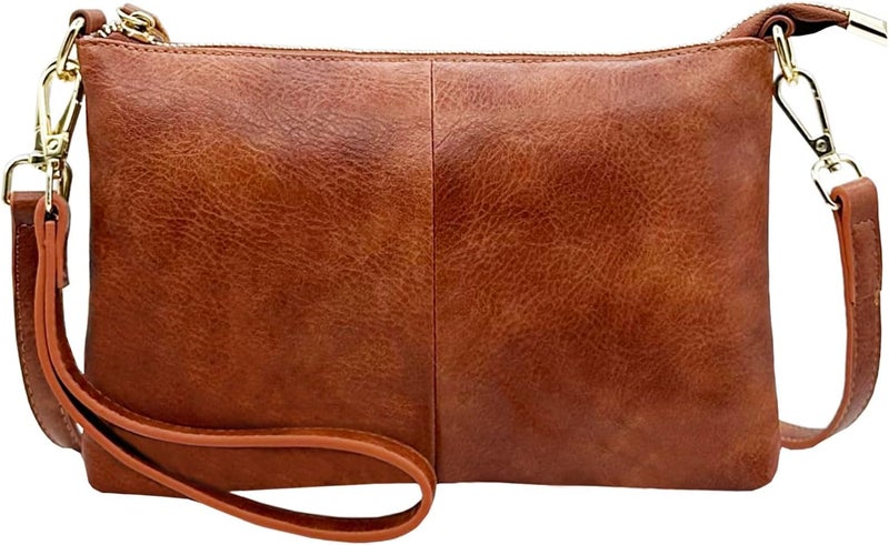 Beurlike Leather Wristlet Wallet Clutch Purses For Women Small Crossbody Phone Bags - Image 1